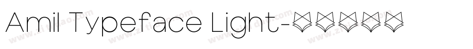 Amil Typeface Light字体转换
